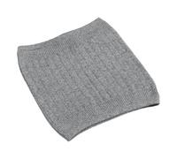 BESPORTBLE Calentador de Cintura para Invierno Doble Capa Gruesa de Lana, Diseño Ajustado y Protección del Vientre para Yoga y Trabajo en Color Plata Talla L
