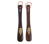 BESPORTBLE Calzador de Sándalo Madera Natural 2 Piezas Práctico y Conveniente para Zapatos, Alzazapatos Sencillo para Uso en Casa, Oficina y Viajes, Herramienta para Estilo Aleatorio