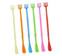 BESPORTBLE Calzador Manual de Doble Punta 6 Piezas Herramienta para Levantar Zapatos Rascador de Espalda Masajeador Plástico Resistente Multicolor para Uso Sentado Pie