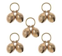 BESPORTBLE Campanas para Collar de Mascota 5 Piezas Diseño de Cabeza de Tigre 22 MM Colgantes Ligeros y Resistentes para Perros y Gatos Campana para Cachorro Adecuado para Entrenamiento y