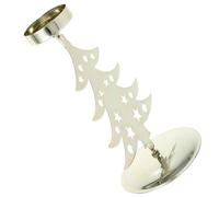 BESPORTBLE Candelabro de Metal Forma de Árbol de Navidad Portavelas Decorativo Resistente al Calor para Escritorio y Comedor Soporte Compacto para Velas Decorativas Navideñas