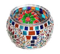 BESPORTBLE Candelabro de Vidrio con Diseño en Fragmentos Decoración Romántica para Bodas y Hogar Adorno Artesanal para Cenas Luz Velas Adecuado para Decoración de Mesa y Eventos