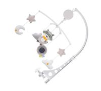 BESPORTBLE Carillón de Viento Colgante para Cuna de Ñiño, Accesorio Decorativo sin Batería, Diseño Giratorio Figura de Mapache para Dormitorio Infantil, Juguete Musical Seguro para Recién