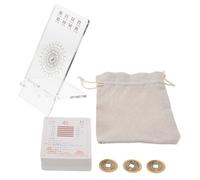 BESPORTBLE Cartas de I Ching Tradicionales para Principiantes con Hexagramas Completos Diseño Atractivo y Materiales Prácticos para Aprendizaje y Adivinación