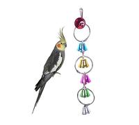 BESPORTBLE Cascabeles Coloridos para Pájaros Juguetes Masticables para Campanas Colgantes Resistentes Estimulación Mental para Periquitos 10 Piezas