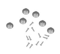 BESPORTBLE Casquillo Semicerrado para Clavija de Afinación de Guitarra Acústica Adaptador Metálico Plateado 2 Unidades Accesorio para Reemplazo sin Perforar Compatible con Guitarras de