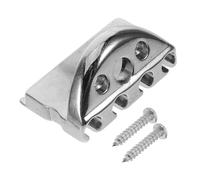 BESPORTBLE Cejilla Eléctrico sin Pala de Aleación de Zinc, 39 Mm, 4 Cuerdas, Plateada con Tornillos de Fijación, Tuerca de Bloqueo Estable para Reemplazo y Mantenimiento Rápido