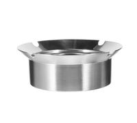 BESPORTBLE Cenicero de Acero Inoxidable Redondo Pequeño Estilo Nórdico, Diseño Creativo sin Humo, para Escritorio y Uso Exterior, Decorativo para Hogar y Oficina, Fácil Limpieza