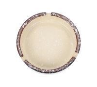 BESPORTBLE Cenicero Japonés de Cerámica Esmaltada, Compacto y Resistente al Desgaste, Diseño Retro para Sala, Oficina y Dormitorio, Porta Cenizas Funcional y Decorativo