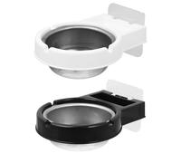 BESPORTBLE Ceniceros para Colgar Pared 2 Piezas Negro y Blanco Cenicero Desmontable para Baño para Colillas Resistente al Calor Uso en Baño y Exteriores