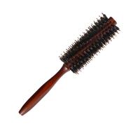 BESPORTBLE Cepillo Rizador Cilíndrico Peine Redondo De Cerdas Cabello Mango De Madera Para Secar y Peinar El Cabello Color Aleatorio Herramienta Para Rizos y Peinados