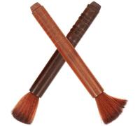 BESPORTBLE Cepillos de Limpieza para Polvos de Violín y Erhu 2 Piezas de Madera Maciza (ébano y Palo de Rosa), Herramientas Cómodas y Convenientes para Mantenimiento de Color Color Aleatorio