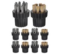 BESPORTBLE Cepillos de Repuesto para Limpiadora a Vapor 10 Unidades Acero y Cobre M8 Cabezales para Limpieza Doméstica de Estufas y Superficies Duras