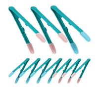 BESPORTBLE Cepillos para Ojos de Mascotas 10 Piezas 5 Rosa 5 Azul Verde Herramienta para Limpiar Manchas de Lágrimas y Costras en Perros Gatos Cachorros y Chihuahuas Cuidado Ocular