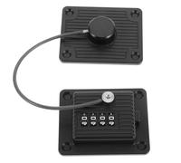 BESPORTBLE Cerradura Contraseña para Refrigerador y Congelador, Bloqueo de Seguridad, Autoadhesiva sin Taladro, Color Negro, 4 Dígitos, para Cajones, Armarios y Ventanas, Protección