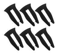 BESPORTBLE Cerraduras de Silicona para Perillas de Cocinas de Gas 6 Unidades Negras Seguro Infantil a Prueba de Bebés Protectores Resistentes al Calor para Estufas Domésticas