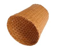 BESPORTBLE Cesta de Basura Tejida de Paja sin Tapa, Contenedor Organizador para Sala y Oficina, Basurero Doméstico Ligero de Gran Capacidad, Cesta Multiusos para Almacenamiento en Hogar,