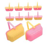 BESPORTBLE Cesta de Miniatura para Muñecas de Accesorios de Juguete para Casa de Muñecas para Imaginación y Picnic Color Aleatorio Almacenamiento Práctico y Color Aleatorio