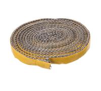 BESPORTBLE Cinta de Junta Autoadhesiva para Estufa de Leña Cuerda Plana de Fibra de Vidrio Resistente al Calor 3Mm X 10Mm X 4m Sello para Chimenea y Horno Aislamiento Térmico para Puertas