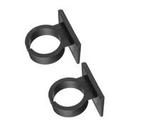 BESPORTBLE Clip Adhesivo de Soporte para Micrófono Inalámbrico, 2 Piezas Negras de Plástico, Adecuado para Micrófonos Portátiles en Oficina, Teatro y Educación