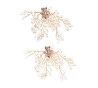 BESPORTBLE Clip De Zapatos De Boda Decoración De La Boda Encantos Del Zapato Clip Batación Del Archivo Pearl Pearl Clips De Zapatos Espumosos Aleación De Aluminio Dorado 2 Piezas X 4