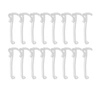 BESPORTBLE Clips de Cenefa de Repuesto para Persianas Verticales 25 Piezas, Clips de Plástico Transparente de 8,25 Cm para Soporte Oculto, Accesorios para Cortinas en Sala y Dormitorio