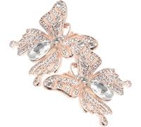 BESPORTBLE Clips para Zapatos Forma y Gemas de Imitación Hebillas para Zapatos de Boda Adornos de Tacón Clips Extraíbles de Fiesta y Celebración