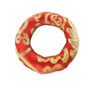 BESPORTBLE Cojín Para Cuencos Cantores Hecho a Mano Nepal, Diámetro 10 Cm, Algodón 100%, Tapete Antideslizante Para Meditación y Productos Budistas, Color Aleatorio