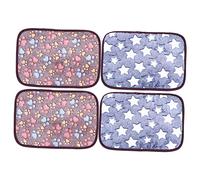 BESPORTBLE Cojines Frescos para Mascotas Almohadillas para Hámster Tapetes Verano 4 Unidades Colores Aleatorios