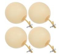 BESPORTBLE Colector de muestras de laboratorio, 4 unidades, vejiga inflable de látex beige con clip, para laboratorios y producción industrial, aplicaciones versátiles