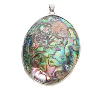 BESPORTBLE Colgantes de Abulón Natural Superficie Iridiscente, Dijes de Collar Artesanales para Joyería de Playa, Accesorios para Manualidades Diy, Pack Versátil para Hacer Joyas Únicas