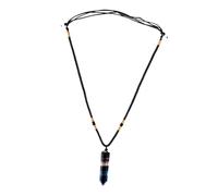 BESPORTBLE Collar Ajustable de Cristal Natural de Fluorita Multicolor Colgante Hexagonal de 6 Caras para Mujer y Cadena de Suéter Ligera y Duradera Accesorio Adecuado para Fiestas y Uso