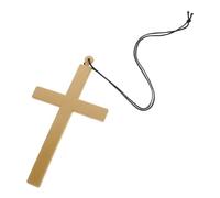 BESPORTBLE Collar Colgante De Cruz Tradicional Europeo Plástico Para Hombres y Mujeres Accesorio Religioso Para Decoración y Juego De Rol De Fiesta Cosplay