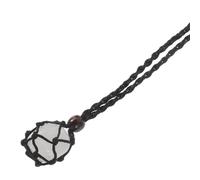 BESPORTBLE Collar de Cristal Piedras Brutas Naturales Cuerda Ajustable Collares de Piedra para Hombre y Mujer Joyería de Moda para Cuello