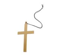 BESPORTBLE Collar de Cruz Europeo para Halloween Adorno de Plástico para Cosplay y Decoración Religiosa Accesorio para Sacerdotes y Misioneros