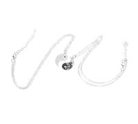 BESPORTBLE Collar de Dragón Yin Yang Tai Ji para Pareja para Novio y Novia Collar de Enlace para Parejas