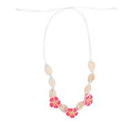 BESPORTBLE Collar de Flores de Concha Marina Colorido Bohemio Arcilla Suave Ligero para Niñas Vacaciones Playa Uso Diario Tejido a Mano