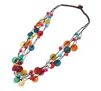 BESPORTBLE Collar de Mujer Colgante de Concha de Geométrico Joyería Vintage Ocasiones Especiales