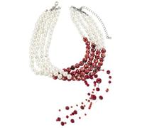 BESPORTBLE Collar de Perlas para Mujeres con Diseño Capas y Gótico Joyería de Halloween para Diversas Ocasiones y Outfits