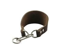 BESPORTBLE Collar Elegante de Cuello Ancho para Perro de Piel de Vacuno con Hebilla para Cuellos de Cuero para Mascotas Color Café