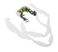 BESPORTBLE Collar Floral para Mascotas y Diadema De Flores Accesorios Adorables para Gatos y Perros para Cumpleaños y Fotografías Decoración Reutilizable y Cómoda