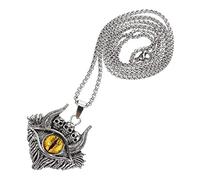 BESPORTBLE Collar Inoxidable con Colgante de Turco Amuleto Protector Unisex para Festival y Decorativo