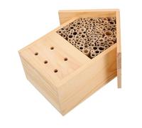 BESPORTBLE Colmena De Madera Colgante Casa para Polinizadores Refugio De Cría para Exteriores Jardin Colmena De Abejas