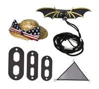 BESPORTBLE Colocar Correa de Lagarto Reptiles transportador Crestado Piel de Reptil hamacas Colgantes Hammock Sombreros Hat Chaleco de ala de Lagarto Traje de Lagarto Tela no Tejida