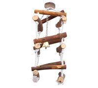 BESPORTBLE Columpio De Madera para De Juguete Colgante Antideslizante De Mini Campana Decorativa