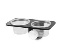 BESPORTBLE Comedero y Bebedero para Reptiles Ventosa Plato Doble para Lizard Tortuga y De Limpiar y