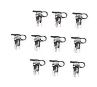 BESPORTBLE Conector de Alimentación DC 5.5x2.1, Adaptador Hembra Dc-025m de Aleación de Zinc y Cobre, 10 Piezas para Dispositivos de Corriente Continua en Hogar