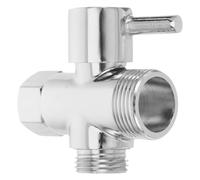 BESPORTBLE Conector en T para grifo y cabezal de ducha de cobre macizo 3 vías, conexión 1/2 a 3/4, resistente a la abrasión, para válvula mezcladora termostática en baño