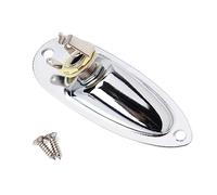 BESPORTBLE Conector Hembra De Guitarra Eléctrica De 6-35 Mm - Jack De 1/4 Pulgadas Ideal Para Guitarras Eléctricas y Bajos Con Tornillos De Montaje Plata