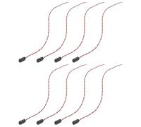 BESPORTBLE Conector para Batería de 9 V con Pinza Tipo I Cable de 300 MM Carcasa de Plástico Rígido Paquete de 8 Unidades Adaptador para Pastillas y Equipos de Audio Profesional